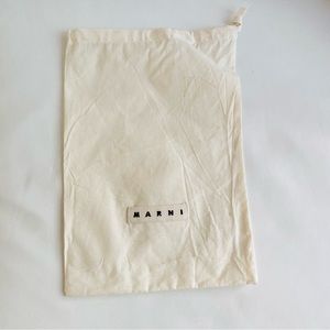 Marni Logo Cream Shoe Dust Bag